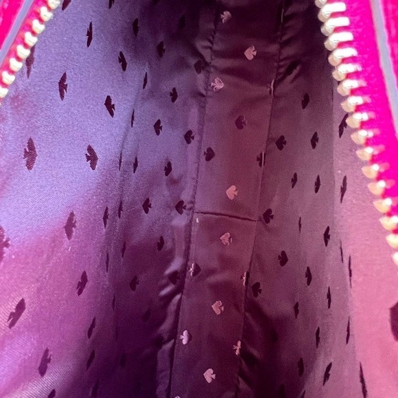 Kate Spade satchel purse leila medium triple compartment Bright Rose - Picture 10 of 12